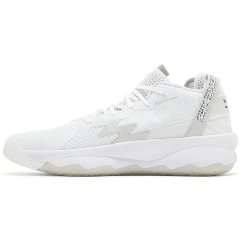 Adidas Men's White Dame 8 'Admit One - Cloud White' Sneakers, GY6462 (No Box)