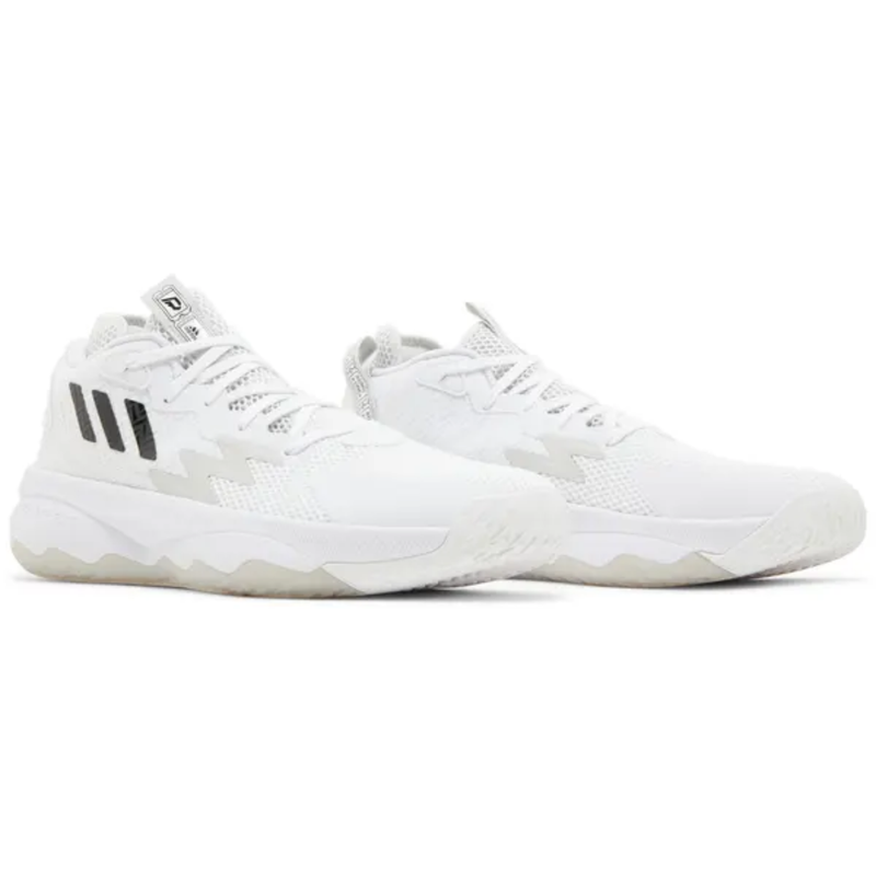 Adidas Men's White Dame 8 'Admit One - Cloud White' Sneakers, GY6462 (No Box)