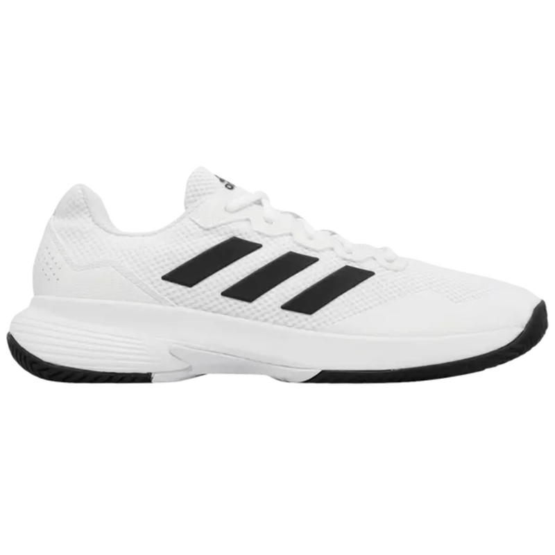 Adidas Men's White GameCourt 2 M 'White Black' Sneakers, GW2991 (No Box)