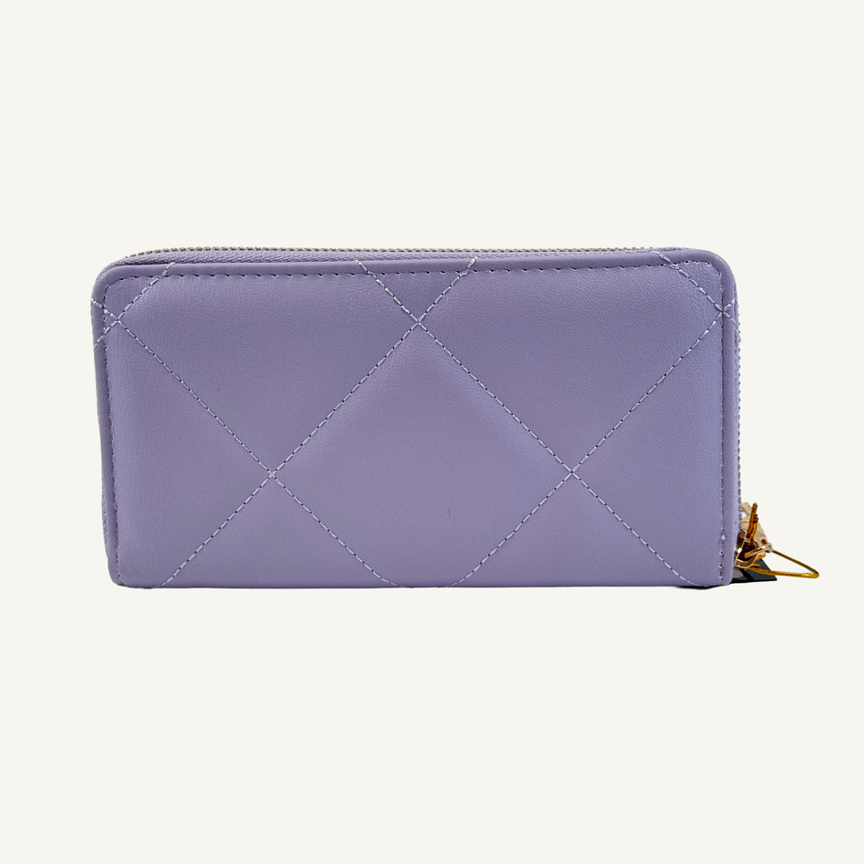 Bebe Women's Lilac Vivian Wristlet Wallet, E10-4021