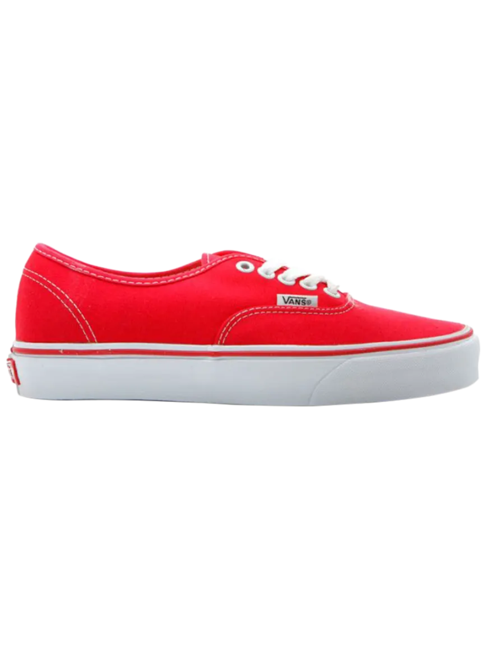 Zapatillas Vans Authentic de lona roja para hombre, VN000EE3RED