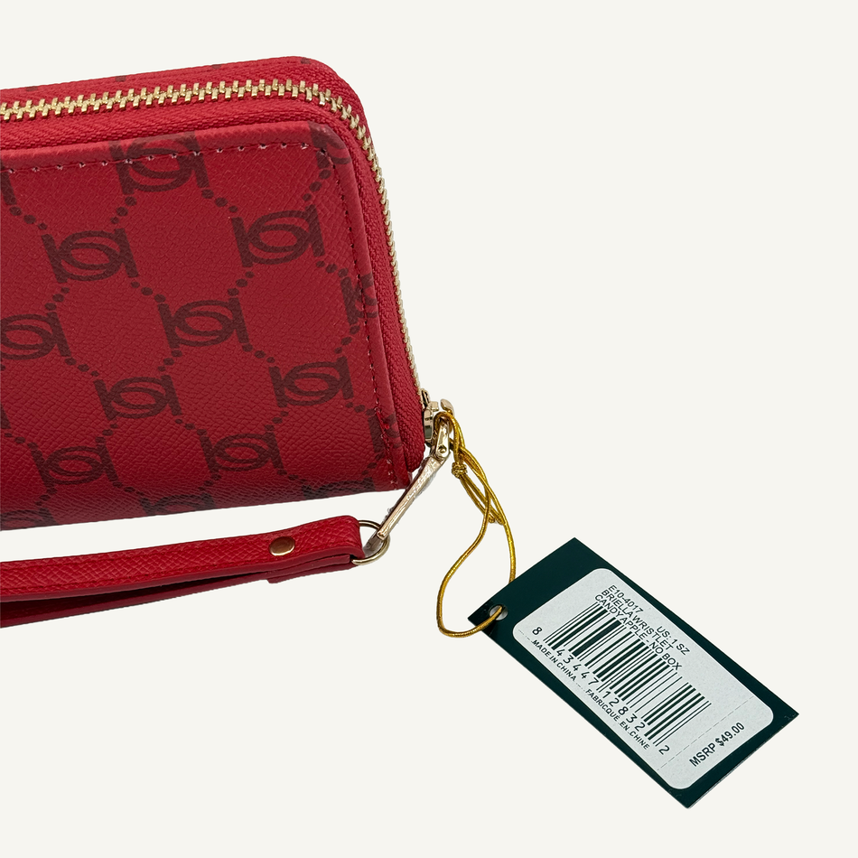 Bebe Women's Candy Apple Briella Wristlet Wallet, E10-L407