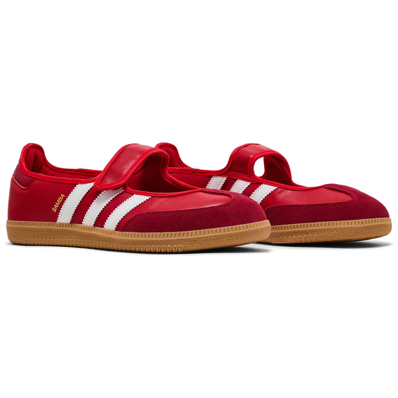 Adidas Originals Women's Red Samba Jane Shoes, JQ6446