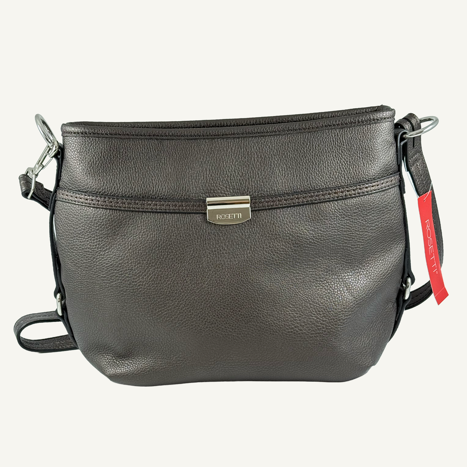 Rosetti Women's Pewter Round About Crossbody Bag, 11NUA33JC-PEW