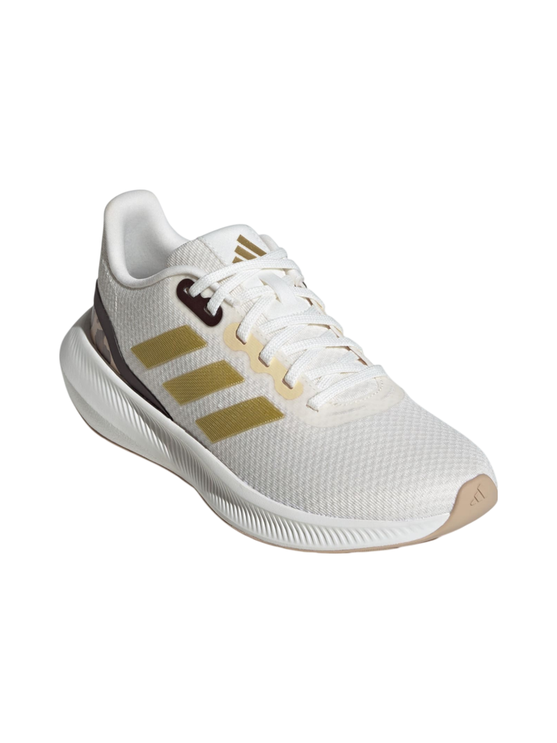 Adidas Women's Runfalcon 3.0 Sneakers, White / Gold / Leopard, IE0751