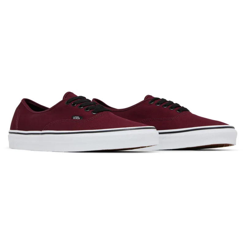 Zapatillas Vans de lona auténticas color burdeos para hombre, VN000QER5U8