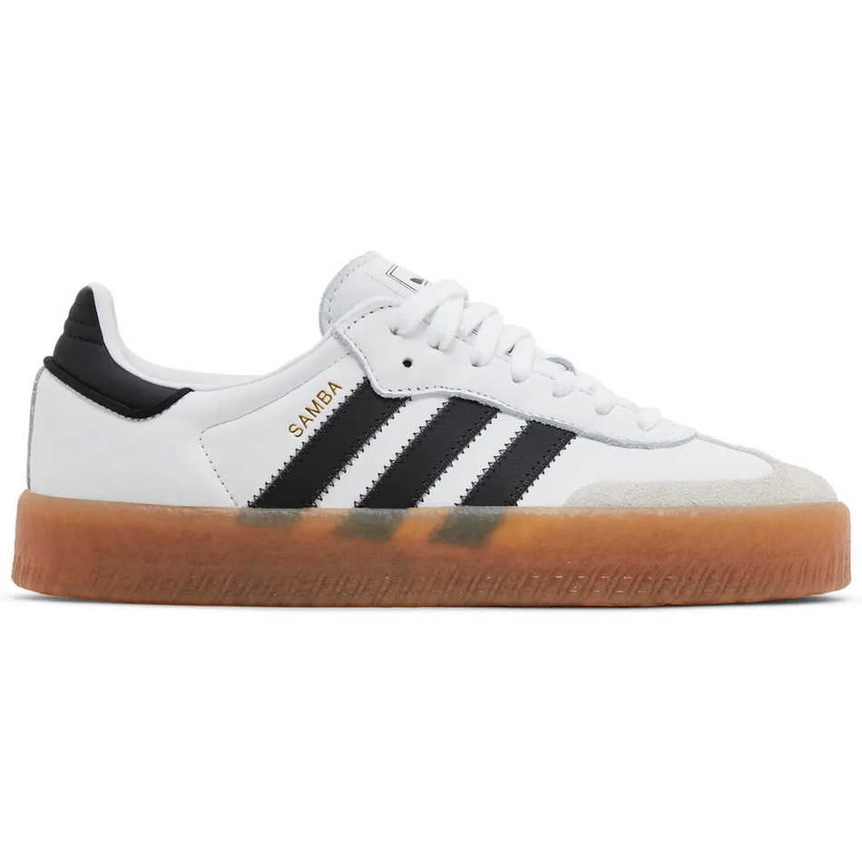 Zapatillas Adidas Originals Sambae para mujer en blanco/negro/goma, JI1349 (caja dañada)