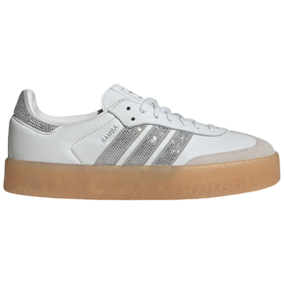 Adidas Originals Women's Crystal White Sambae Sneakers, IH4046