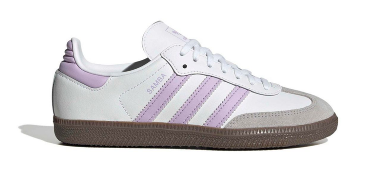 Adidas Originals Kids Samba OG Sneakers, Powder Purple, JQ2842