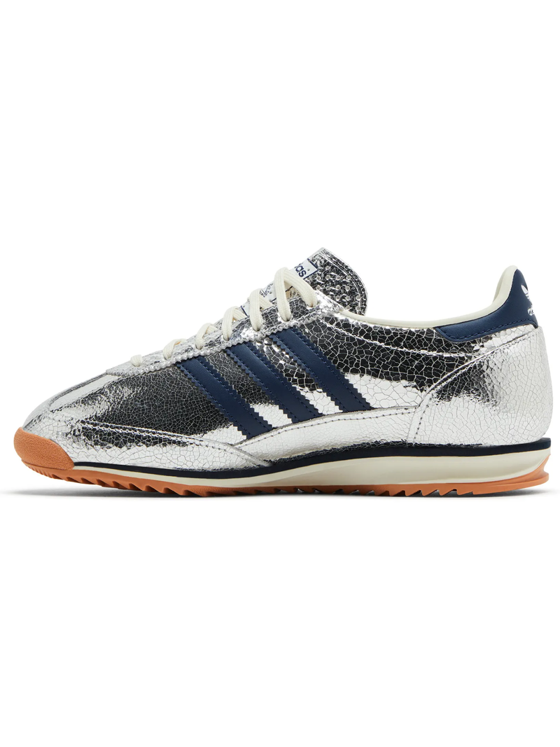 Adidas Originals Womens SL72 OG, Silver Metallic Collegiate Navy, JH8654