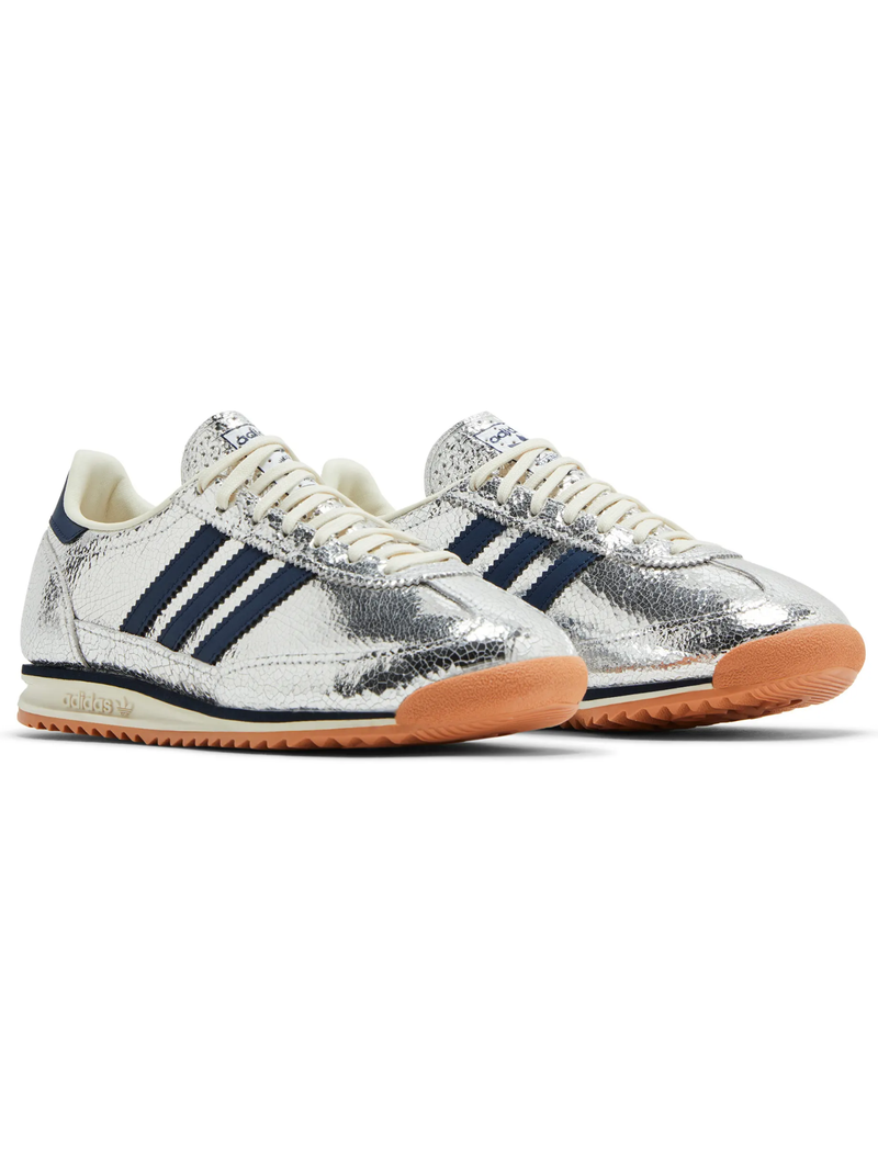 Adidas Originals Womens SL72 OG, Silver Metallic Collegiate Navy, JH8654