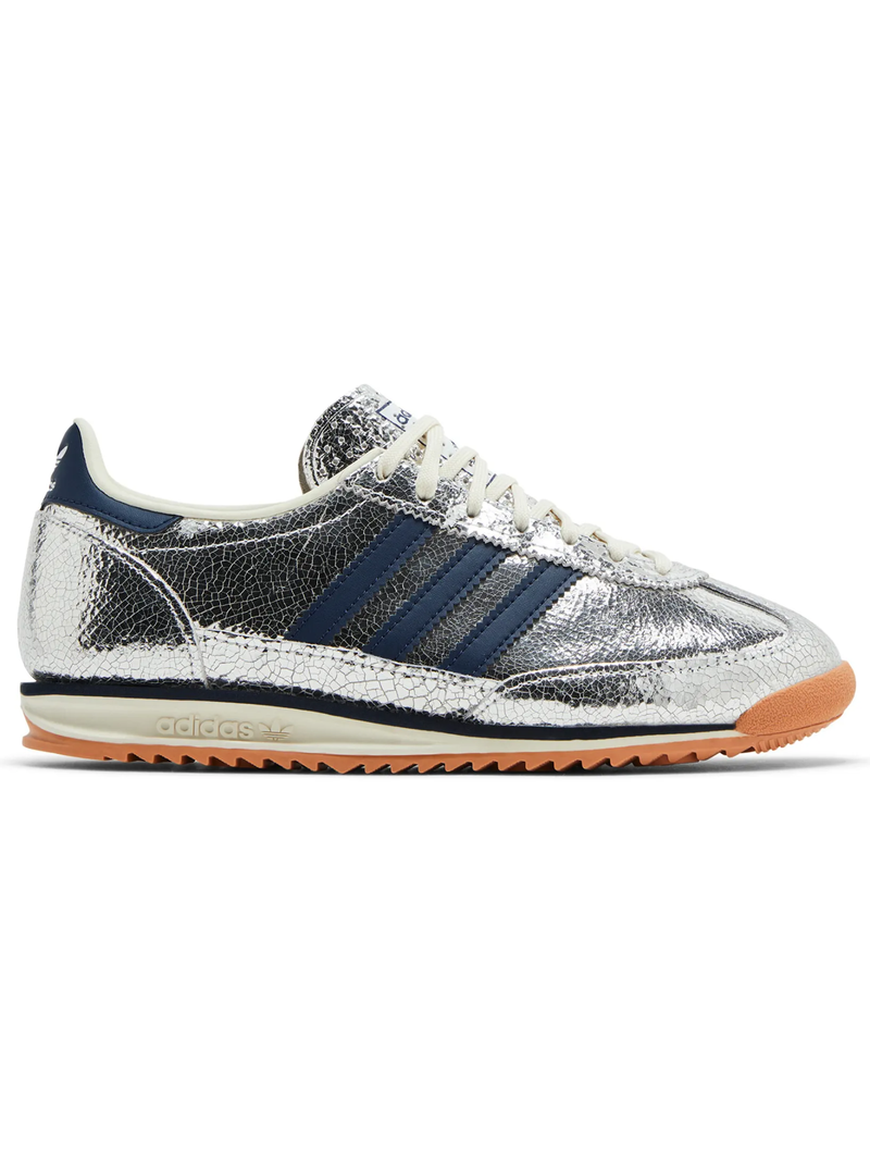 Adidas Originals Womens SL72 OG, Silver Metallic Collegiate Navy, JH8654