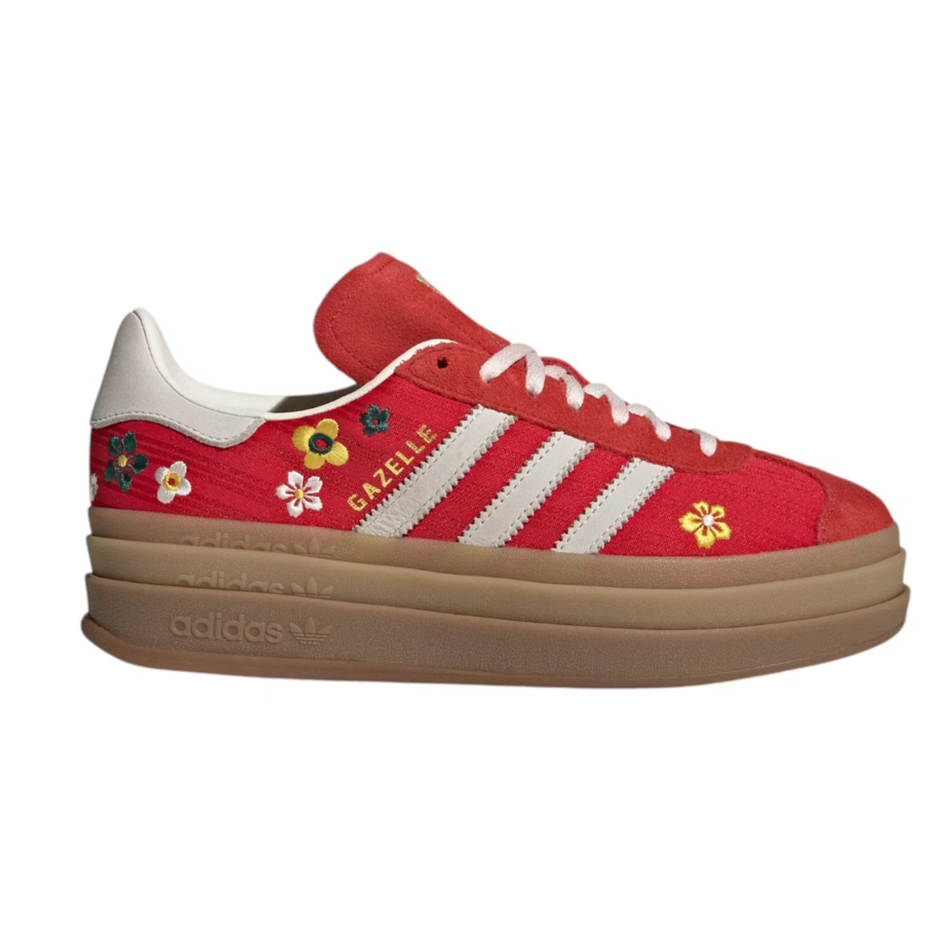 Zapatillas Adidas Originals Gazelle Bold x Liberty London para mujer, color rojo, IH1921