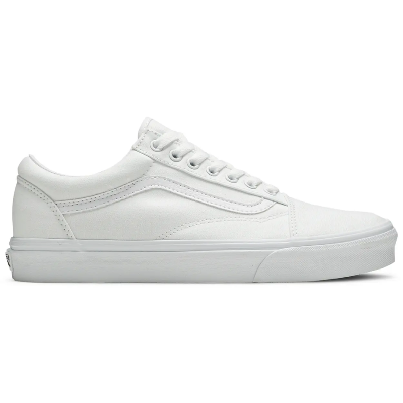 Zapatillas Vans Old Skool blancas triples para hombre, VN000D3HW00