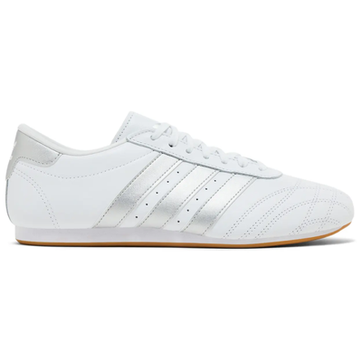 Zapatillas de taekwondo con cordones Adidas Originals para mujer, blancas y plateadas, JS1192