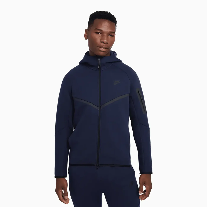 Chaqueta Nike Sportswear Tech Fleece Windrunner para hombre, color obsidiana, HV0949-451