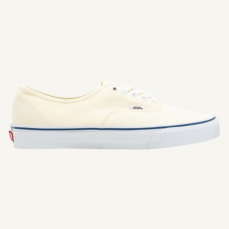 Vans Men's Cream Authentic Canvas Sneakers, VN000EE3WHT