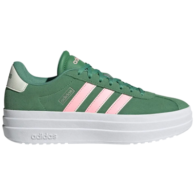 Zapatillas Adidas VL para mujer, usadas, verde/rosa brillante/marfil, IH0365